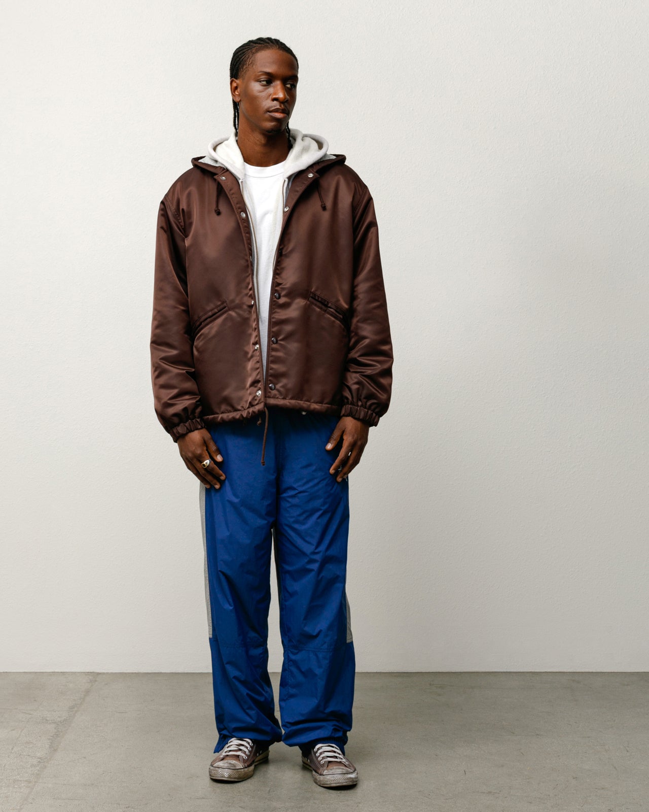 HOODED COACHES JACKET