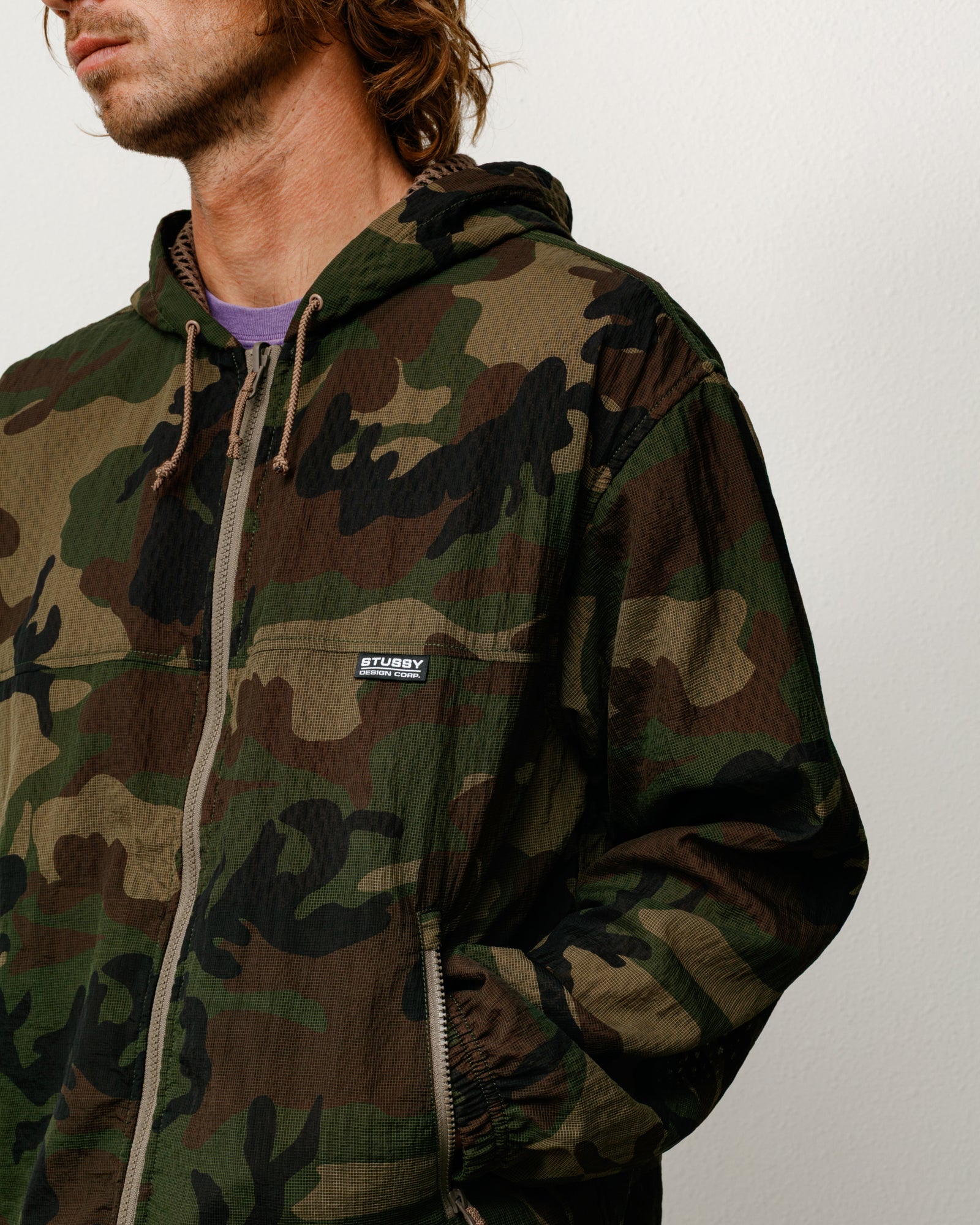 LAYERED MESH HOODED JACKET - Image 2