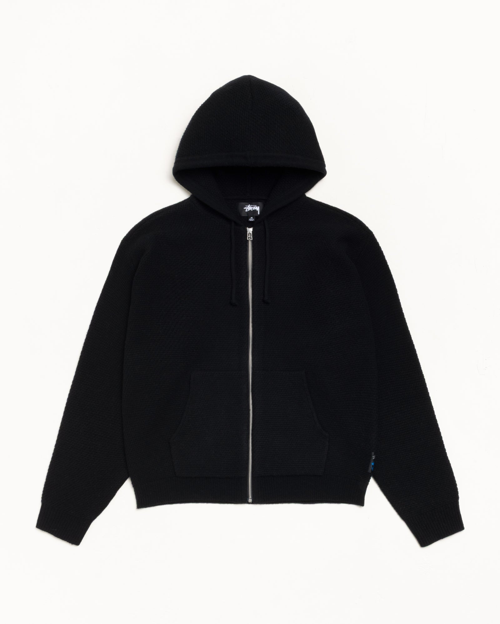 TEXTURED ZIP HOODED SWEATER - Image 6