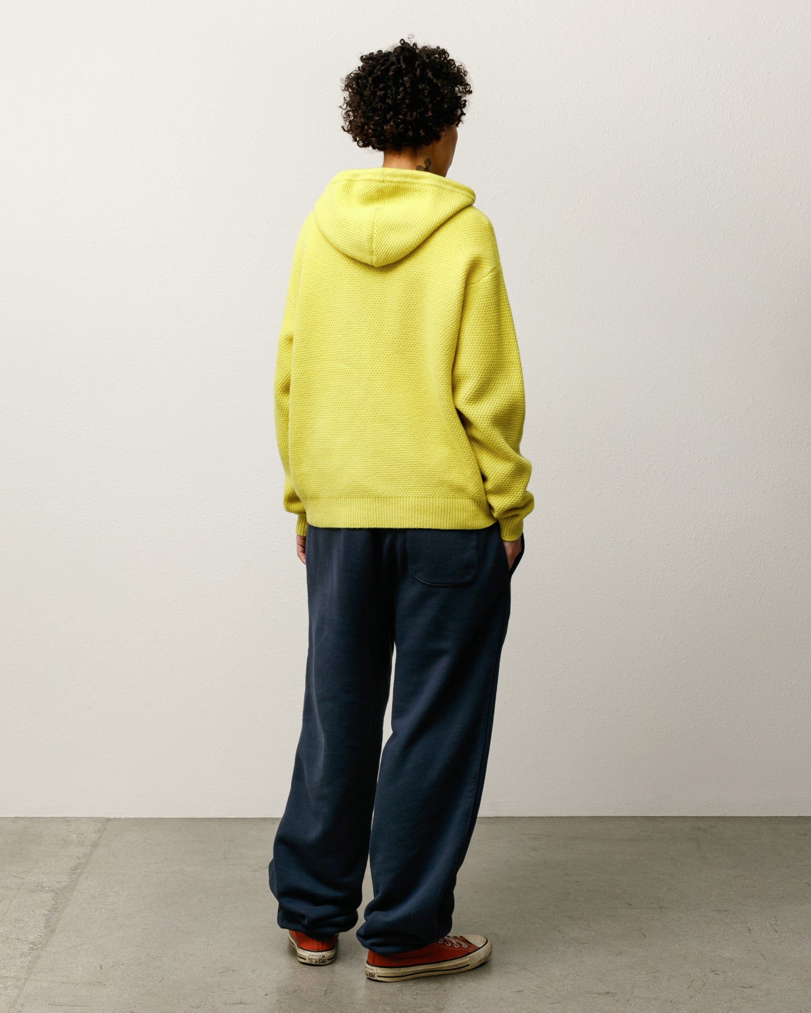TEXTURED ZIP HOODED SWEATER - Image 3